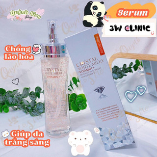 Tinh chất dưỡng trắng da 3w clinic crystal white milk essence vitamin+