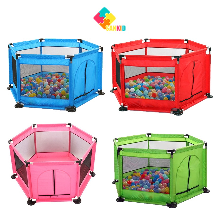 Quây bóng lều chơi bóng cho bé khung inox an toàn, Bảo hành 1 đổi 1, nhà bóng cho bé tặng kèm 10 bóng