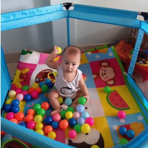 Quây bóng lều chơi bóng cho bé khung inox an toàn, Bảo hành 1 đổi 1, nhà bóng cho bé tặng kèm 10 bóng