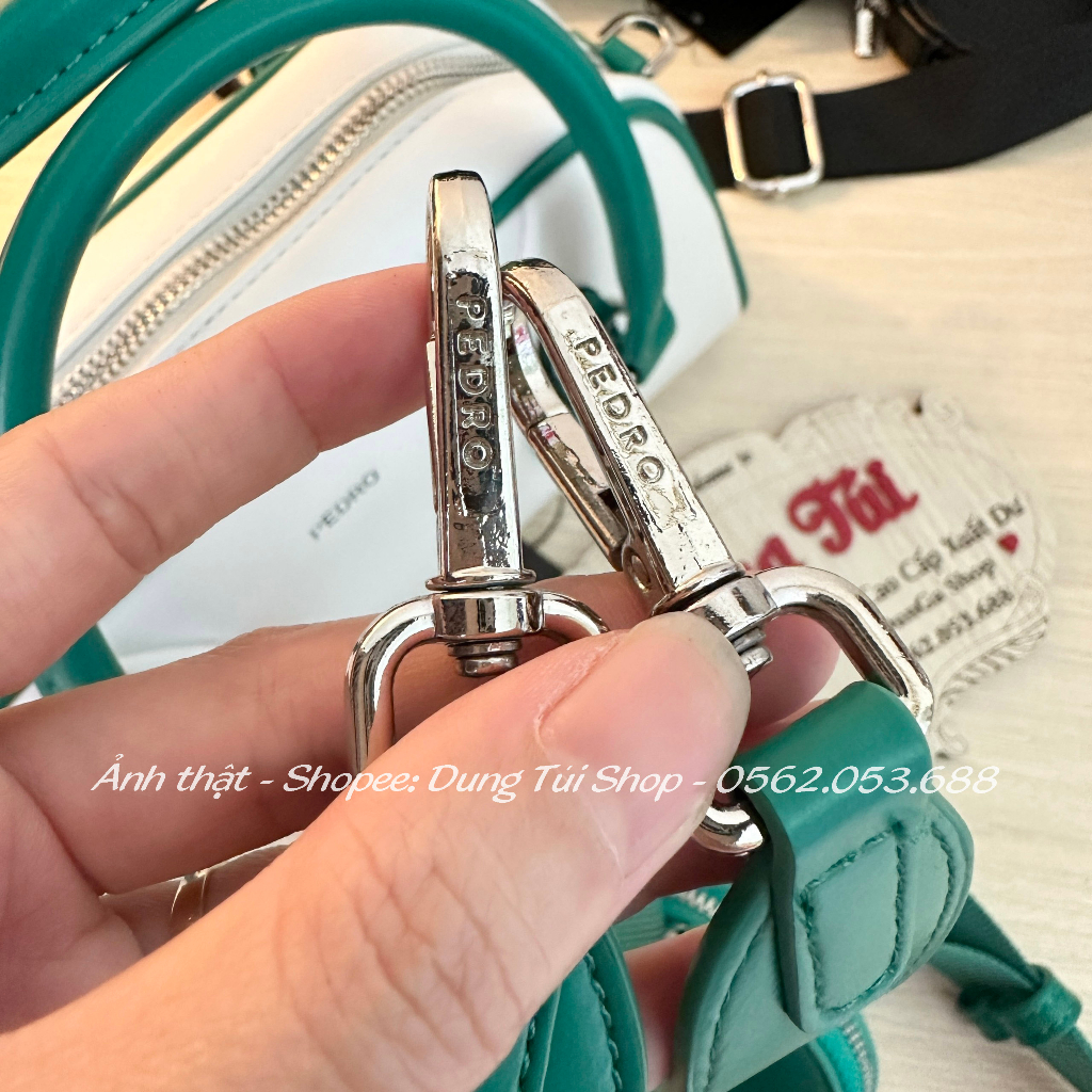 Túi nữ quai xách + đeo chéo size 26  dáng hình thang bầu có ví tròn PW2-66390004 full màu