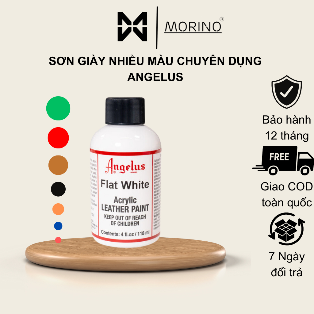 Sơn chuyên dụng cho giày Angelus Direct 120ml dùng để vẽ, custom,trang trí hoặc khôi phục các vết nứt trên giày sneaker