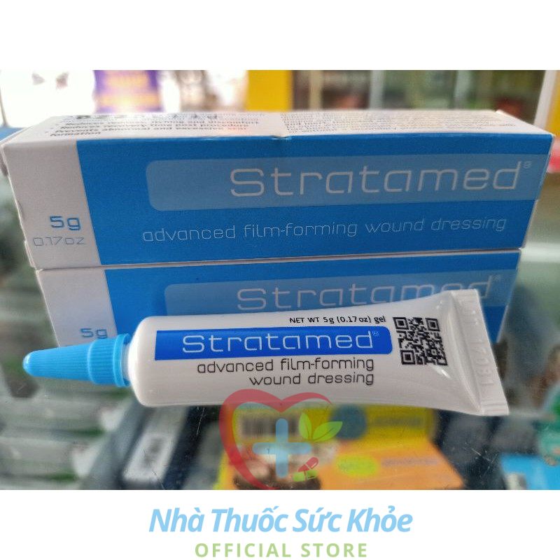 Stratamed Kem sẹo hỗ trợ làm lành vết thương hở và giúp mờ sẹo thâm, sẹo lõm, sẹo lồi,Stratamed chính hãng  5g/10g