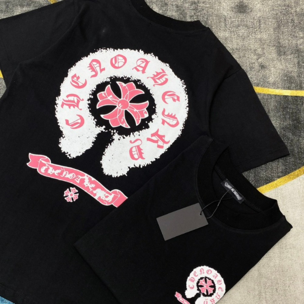 Áo thun chrome hearts unisex Nam Nữ, áo phông cotton 2 chiều co dãn thoáng mát new 2023