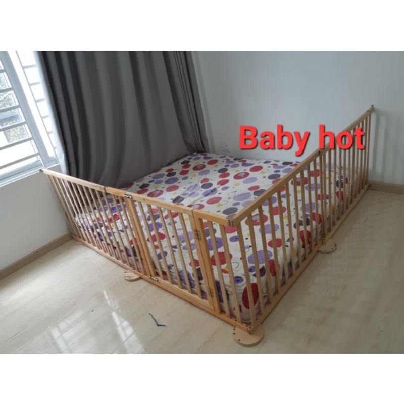 Cũi 3D cho bé 4 cánh nang dẹp