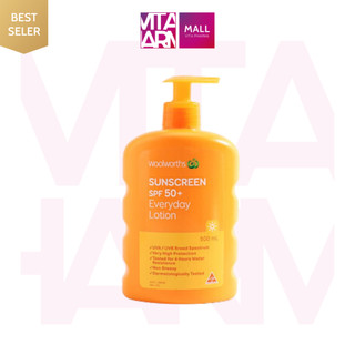 (Date 2026) Kem chống nắng body Woolworths everyday sunscreen spf 50+ 500ml của Úc