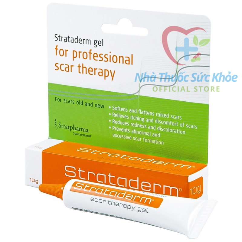 Strataderm chính hãng 5g 10g 20g silicone gel chăm sóc sẹo của chuyên gia Thụy Sĩ - Nhà Thuốc Sức Khỏe