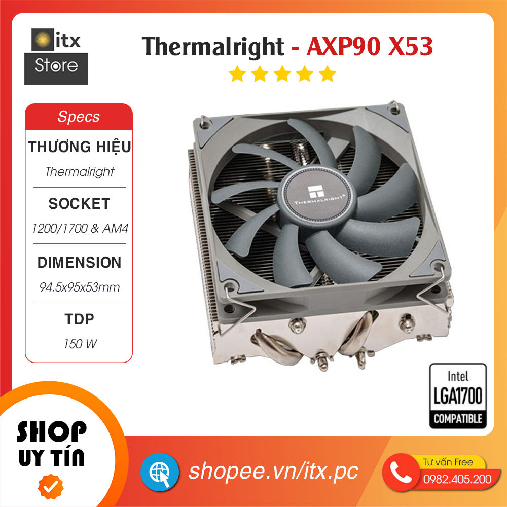 - Tản nhiệt CPU Thermalright AXP90 - X53 máy tính iTX/HTPC