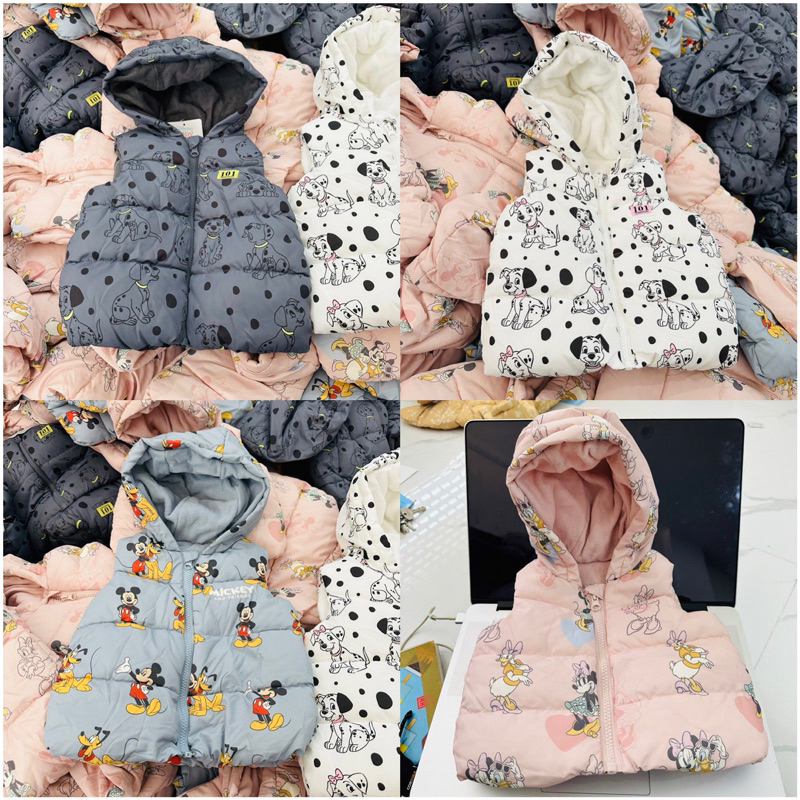 Áo phao ghile xuất dư xịn dành cho bé trai , bé gái