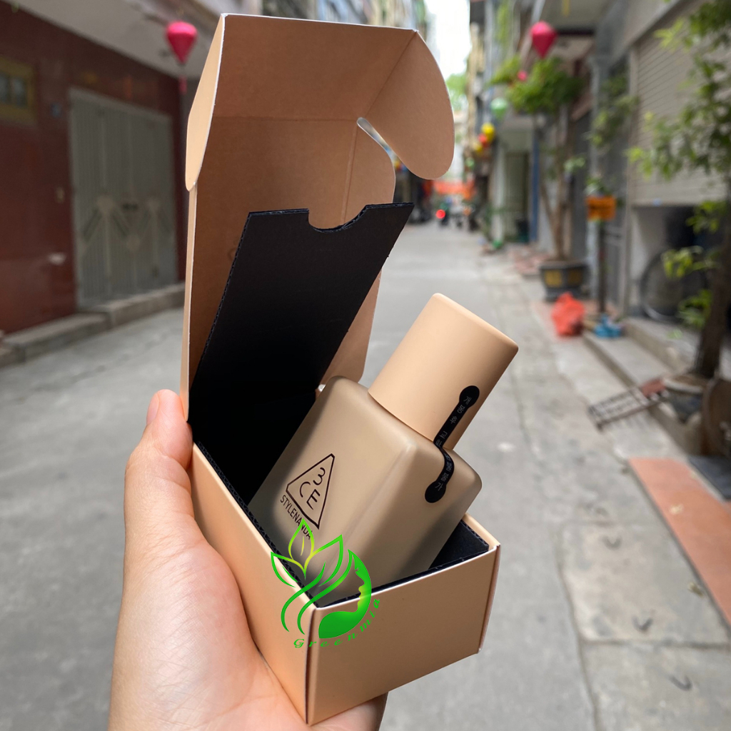 Kem Nền 3CE Velvet Fit Foundation Soft Nude Màu Trung Bình Nude Đào Tự Nhiên 30g Bền Lâu Trôi Kiềm Dầu Kháng Nước