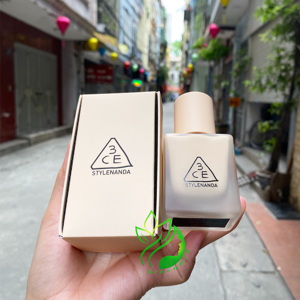 Kem Nền 3CE Velvet Fit Foundation Warm Ivory Trắng Ngà Tự Nhiên Tươi Sáng 30g Bền Lâu Trôi Kiềm Dầu Kháng Nước
