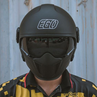 MŨ FULLFACE EGO E-5 Màu Tem - Biker Sài Gòn (KHÔNG KÍNH NGOÀI)