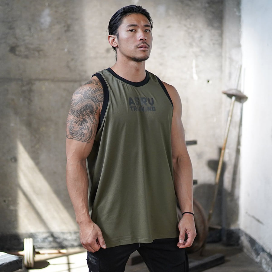 ÁO TẬP GYM NAM AS ÔM BODY CỰC NAM TÍNH,ÁO THỂ THAO TANKTOP AS