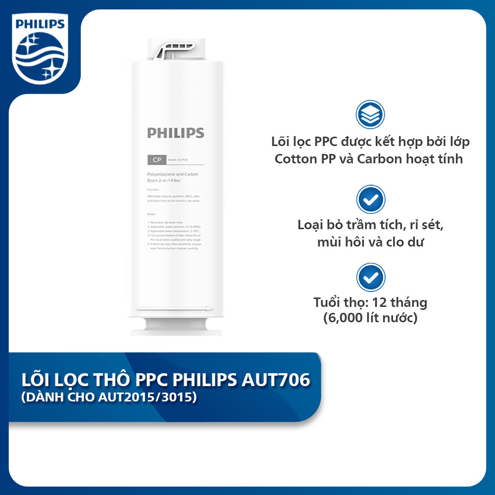 Lõi lọc thô PPC Philips AUT706 (cho AUT2015/3015)