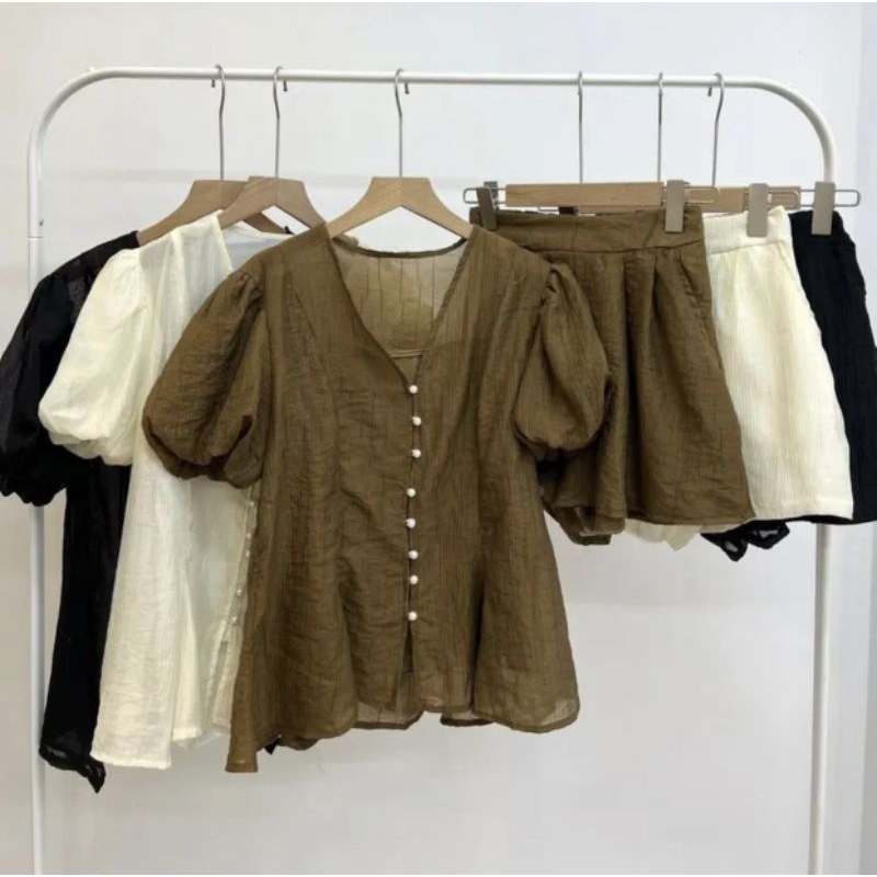 Set tơ 3 món, bộ đùi đi chơi kèm áo trong, bigsize 60-90kg