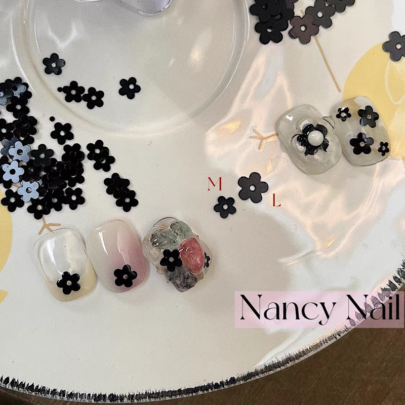 HOLIDAYNAIL Nhũ hoa giấy mix màu ẩn nail