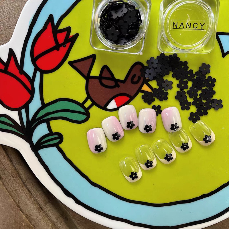 HOLIDAYNAIL Nhũ hoa giấy mix màu ẩn nail