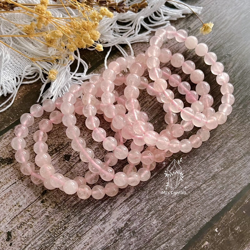 Vòng tay Rose Quartz màu hồng - chất vip trong xinh đẹp