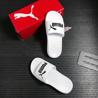 [CHÍNH HÃNG] DÉP PUMA POPCAT - *BLACK/WHITE LOGO* - Code: 372279 09