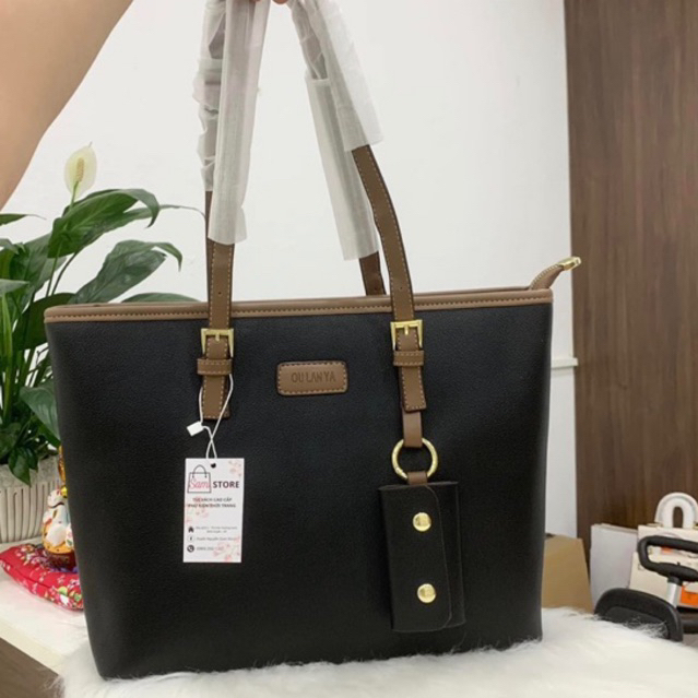 Túi xách nữ to đựng giáo án, a4, laptop 14inch