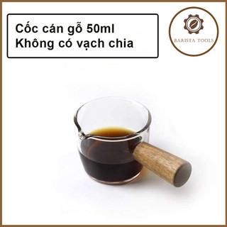 Cốc đong cà phê thủy tinh cán gỗ 3C ROASTERY