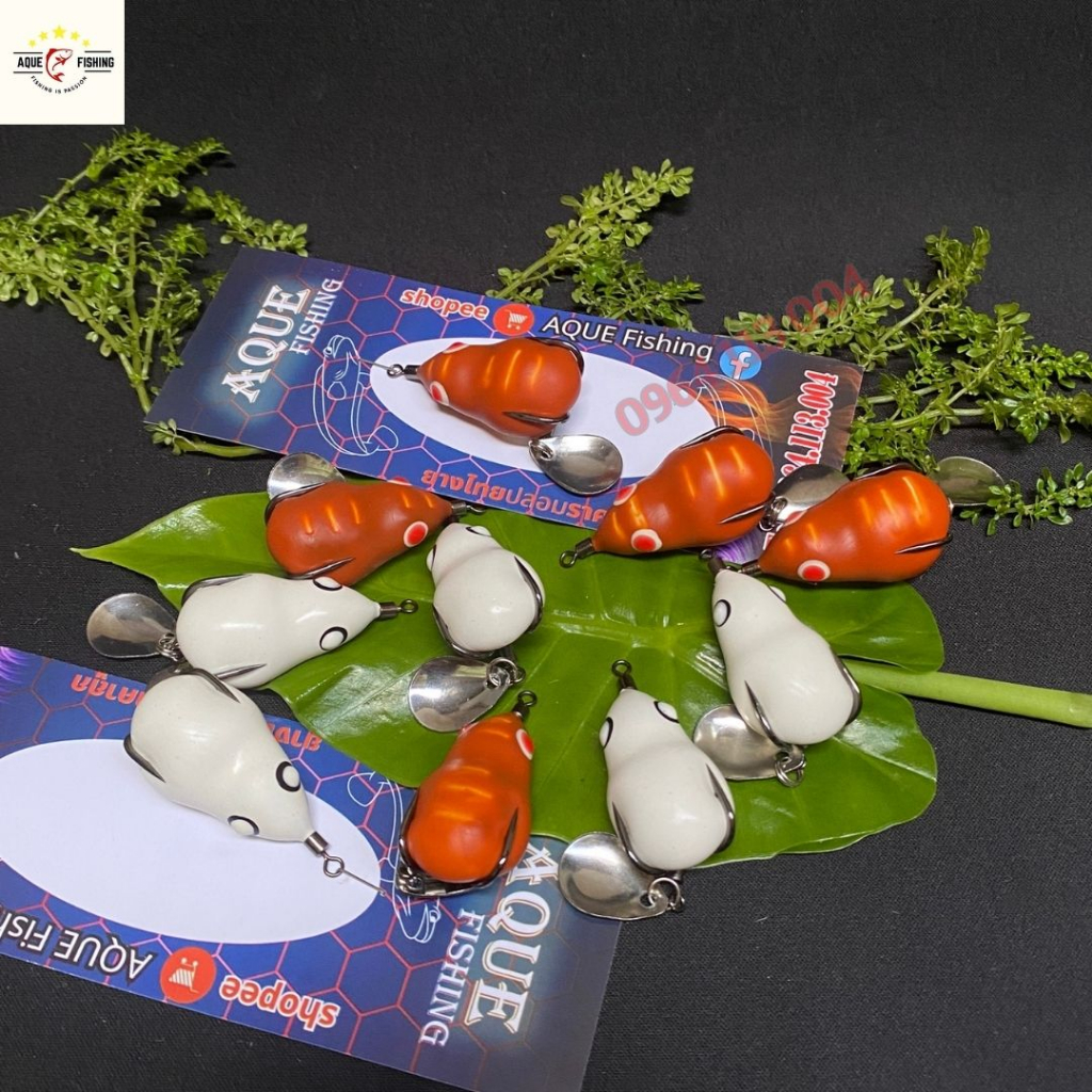 Nhái hơi F1 F2, mồi giả câu lure cá lóc size 3.8cm nặng 7g-10g chất lượng giá rẻ Aque fishing