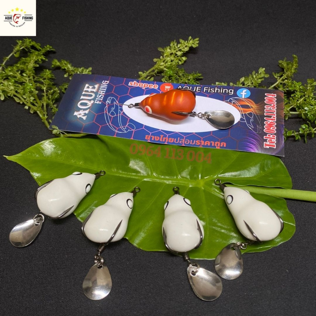 Nhái hơi F1 F2, mồi giả câu lure cá lóc size 3.8cm nặng 7g-10g chất lượng giá rẻ Aque fishing