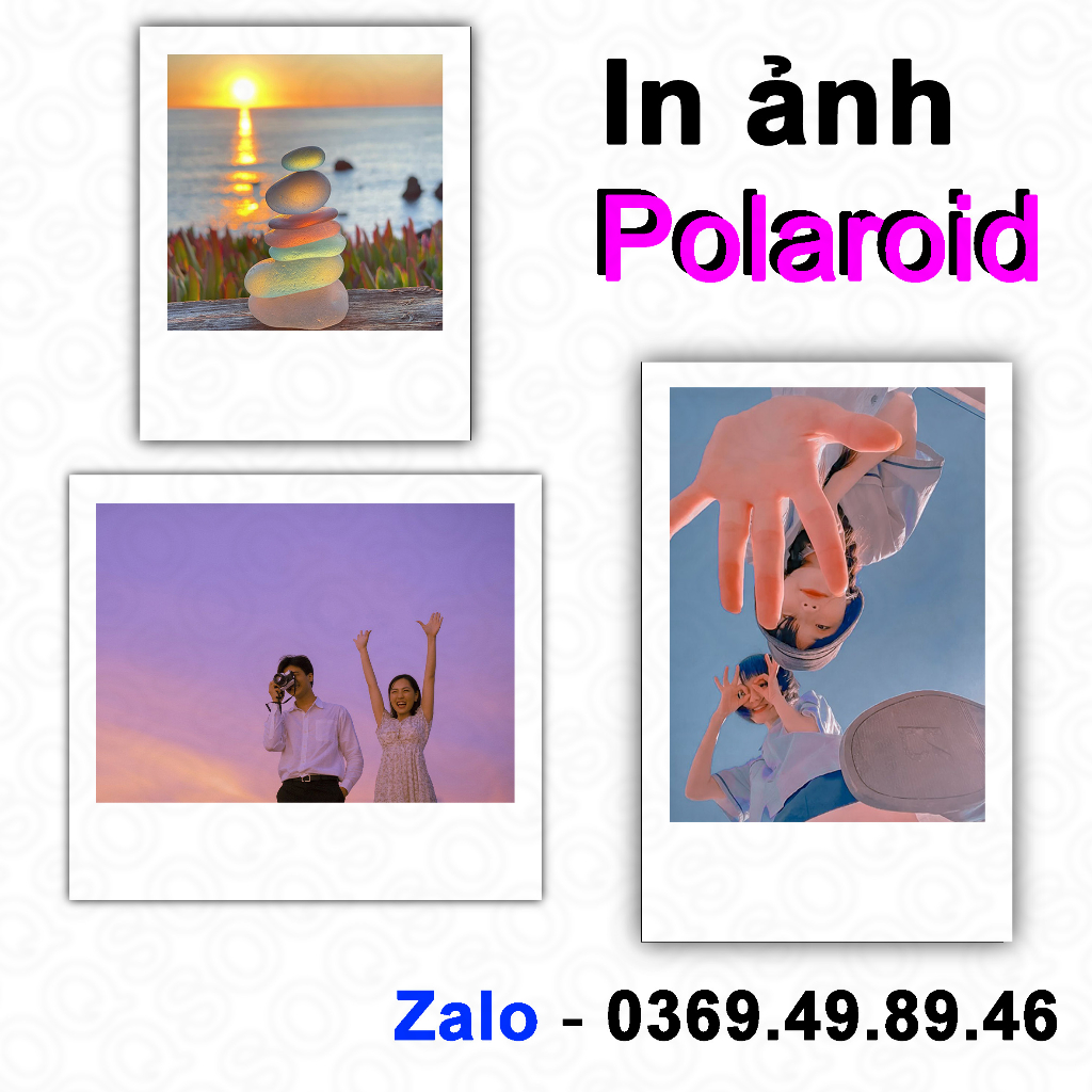 In Ảnh Polaroid - In Ảnh Theo Yêu Cầu - In Ảnh Ép - Chất Liệu Cứng