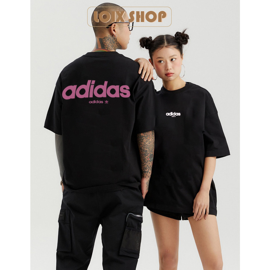Áo thun Adidas nam nữ chất liệu cotton 100% basic tee phông trơn tay lỡ oversize Loix