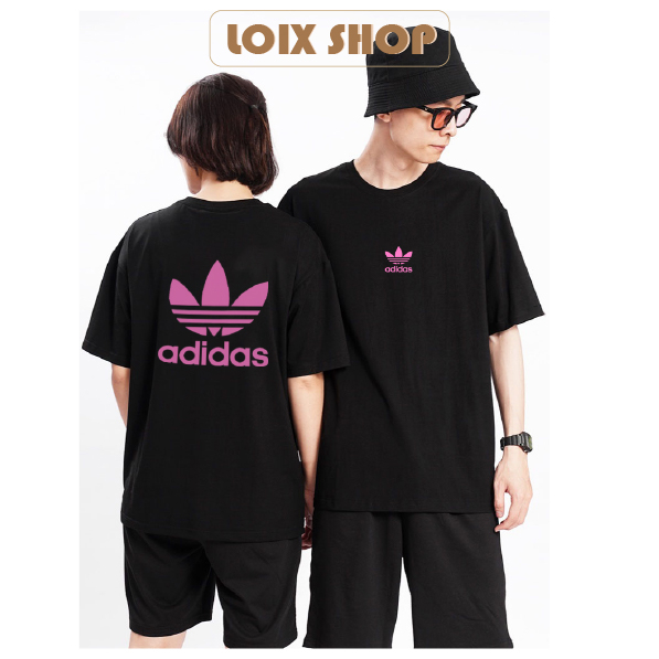 Áo thun Adidas in hình nam nữ chất liệu cotton 100% basic tee form oversize Loix shop