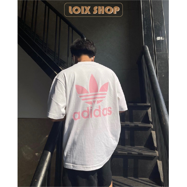 Áo thun Adidas in hình nam nữ chất liệu cotton 100% basic tee form oversize Loix shop