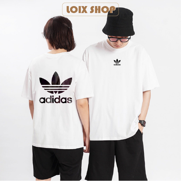 Áo thun Adidas in hình nam nữ chất liệu cotton 100% basic tee form oversize Loix shop