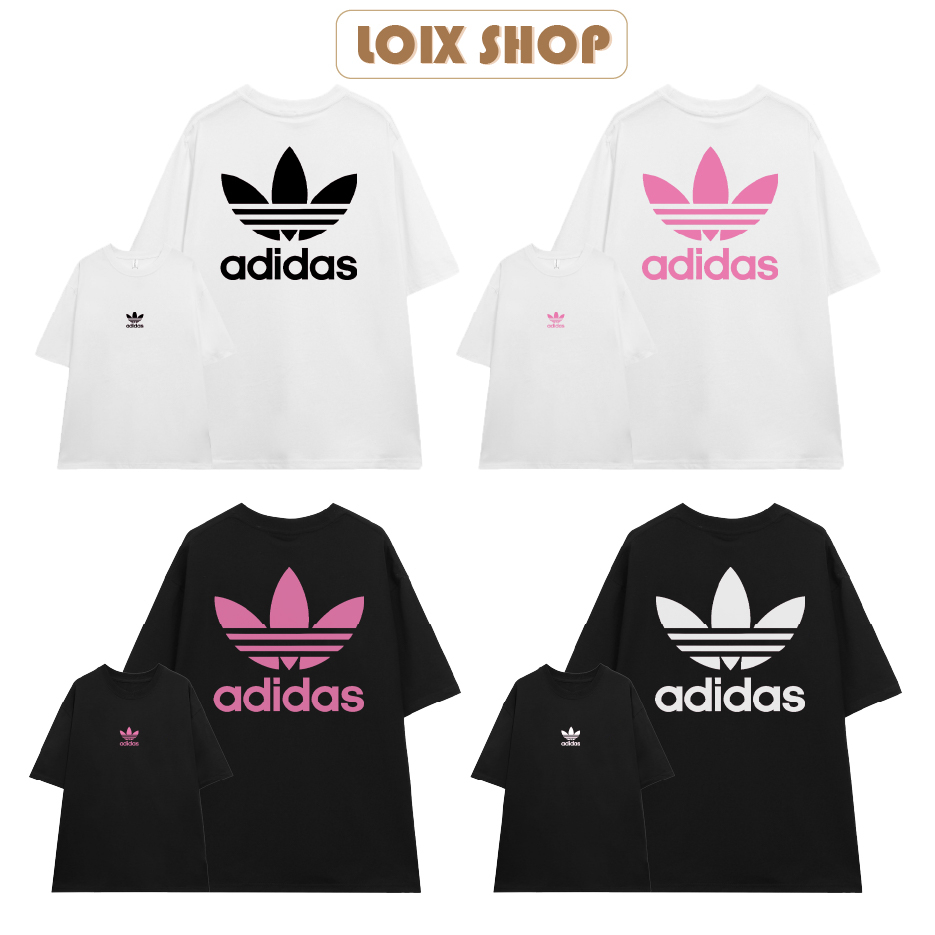 Áo thun Adidas in hình nam nữ chất liệu cotton 100% basic tee form oversize Loix shop