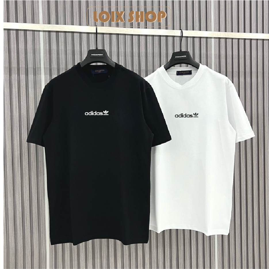 Áo thun Adidas nam nữ chất liệu cotton 100% basic tee phông trơn tay lỡ oversize Loix