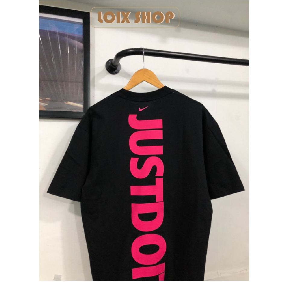 Áo thun Nike cotton100% in hình form rộng unisex phông basic nam nữ tay lỡ oversize Loix.shop