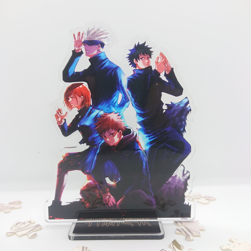 Tượng mica Standee anime Jujutsu Kaisen Chú thuật hồi chiến Gojo Satoru Itadori Yuji Fushiguro Megumi Maki Zen'in