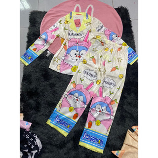Bộ Pijama lụa xước ánh kim (ảnh tự chụp)