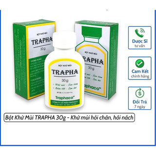 Bột khử mùi trapha khử mùi hôi chân, khử mùi hôi nách, giày ...