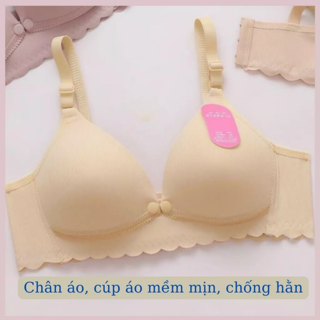 [AC-01 SIÊU RẺ] ÁO LÓT BẦU CHẤT COTTON CHO CON BÚ - ĐỒ LÓT THIẾT KẾ CÚC BẤM NGANG CHO MẸ TIỆN LỢI. DÁNG ÔM THOẢI MÁI