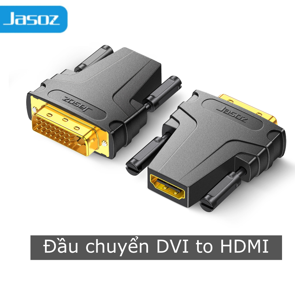 Đầu chuyển DVi To HDMI Jasoz, tương thích với nhiều loại thiết bị, chính hãng bảo hành 12 tháng