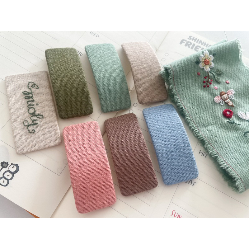 KẸP TÓC VẢI LINEN TRƠN (by Mioly)