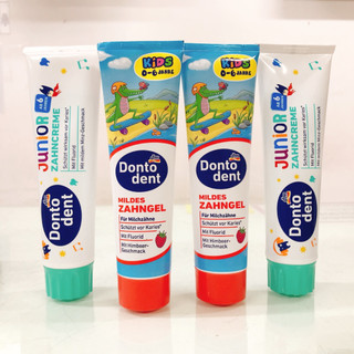 Kem Đánh Răng Dontodent Junior Cho Trẻ 0- 6 tuổi, cho trẻ trên 6 tuổi