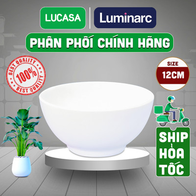 Chén Thủy Tinh Luminarc Diwali Trắng 12cm - L3973 | Phân Phối Chính Hãng