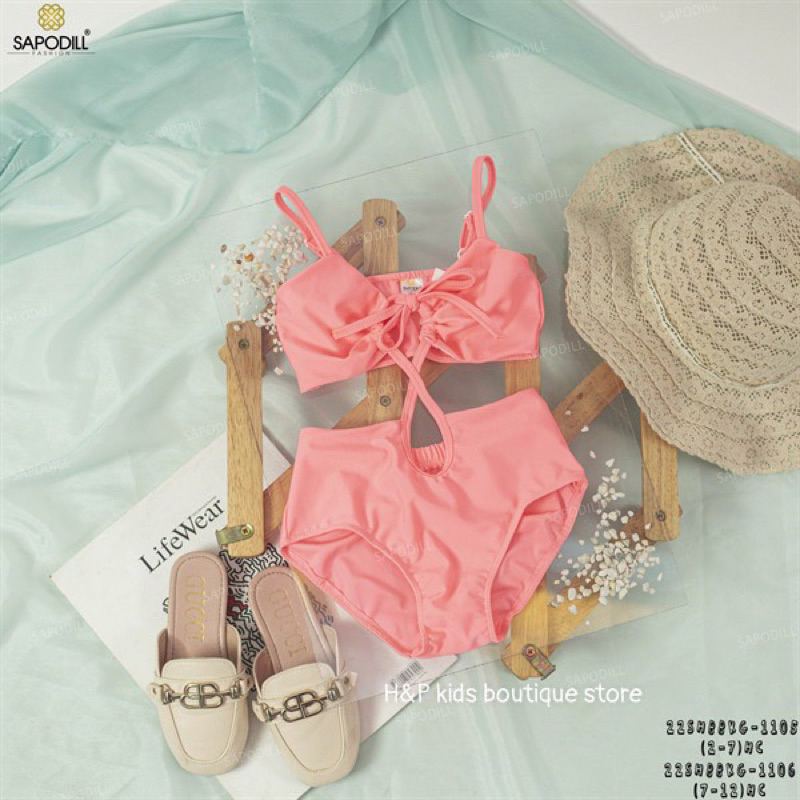 BIKINI ĐỒ BƠI RÚT DÂY HAI MẢNH MÙA HÈ CHẤM BI VÀ TRƠN MÀU SẮC TƯƠI SÁNG BÉ GÁI