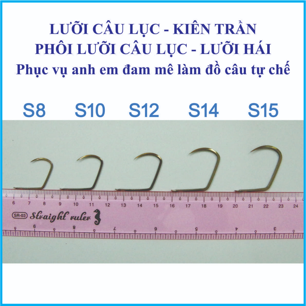Phôi lưỡi câu lục - Lưỡi hái - Bán theo bộ (Thép dây đàn Piano T9A)