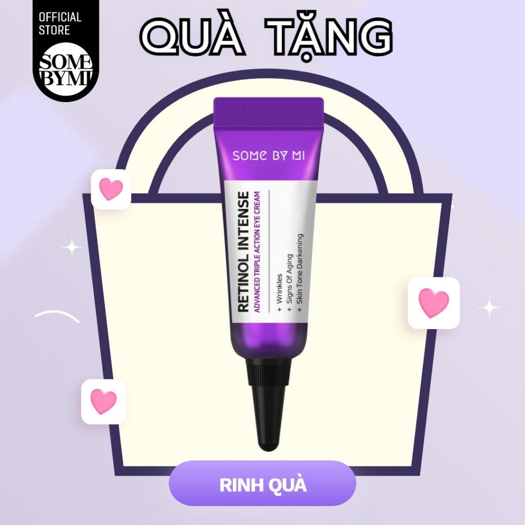 Kem dưỡng da mắt SOME BY MI retinol ba tác động chuyên sâu nâng cao kích thước nhỏ 3ml làm quà tặng kèm