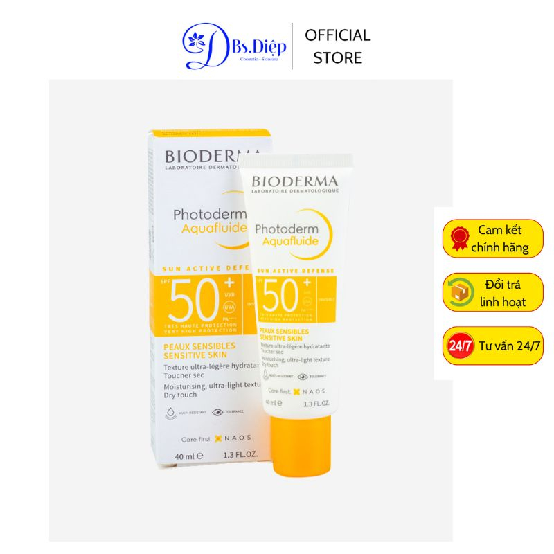 Kem chống nắng BIODERMA Photoderm Aquafluide SPF 50+ (40ml)