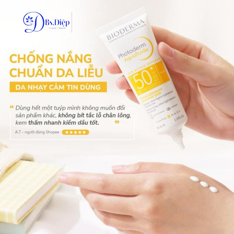 Kem chống nắng BIODERMA Photoderm Aquafluide SPF 50+