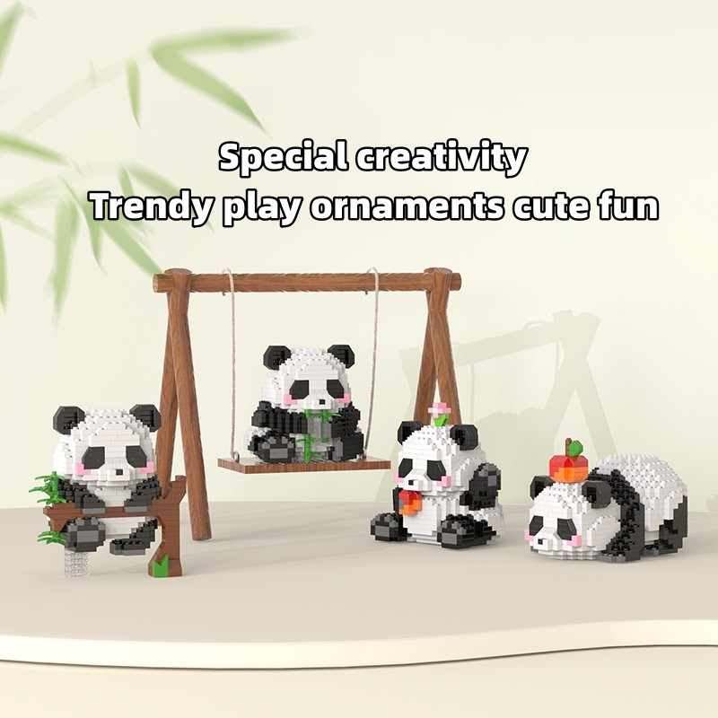 Đồ Chơi Lắp Ráp Mô Hình Gấu Trúc Dễ Thương