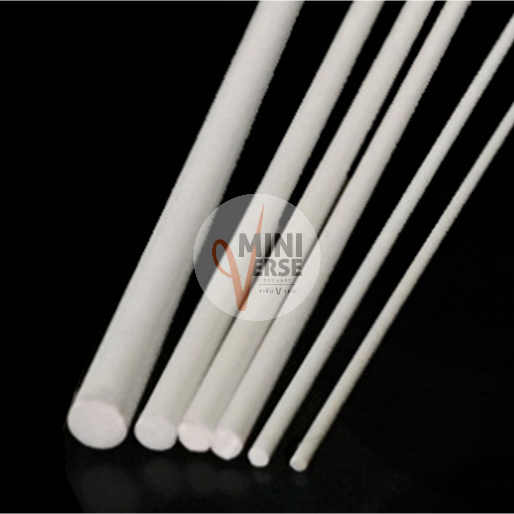 Thanh ABS, Cột nhựa làm mô hình, sa bàn, dạng tròn đặc
