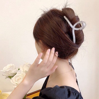 Kẹp tóc càng cua nhám kim tuyến lấp lánh phong cách Hàn PK65